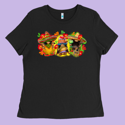Cinco De Mayo Gnomies Ladies Tee Designed By Fadigitalartstudio