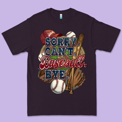 Sorry Can't Baseball Bye Premium Tee Designed By Howdyjamesfarm