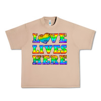 Burro Western Love Lives Here Urban Heavy Tee - BundleAndBundleShop