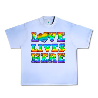 Grape Ice Western Love Lives Here Urban Heavy Tee - BundleAndBundleShop