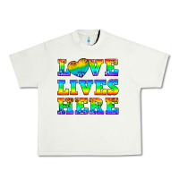 Pistachio Western Love Lives Here Urban Heavy Tee - BundleAndBundleShop
