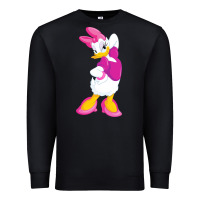 Black daisy duck Premium Sweatshirt - baoMotion