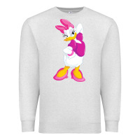 Oatmeal Heather daisy duck Premium Sweatshirt - baoMotion