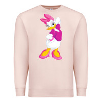 Pale Pink daisy duck Premium Sweatshirt - baoMotion