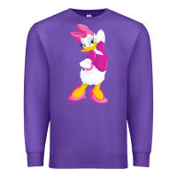 Purple daisy duck Premium Sweatshirt - baoMotion