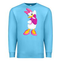 Ocean Blue daisy duck Premium Sweatshirt - baoMotion
