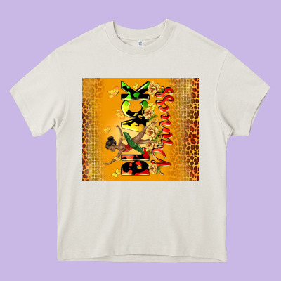 Black Princess Heavy Core Tee Designed By Cowgirlartshop