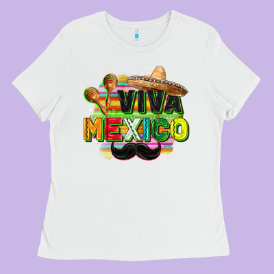 Viva Mexico Ladies Tee Designed By Fadigitalartstudio