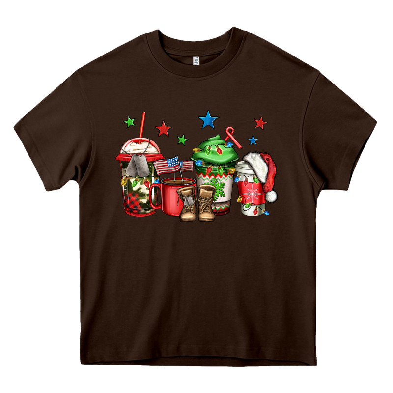 Army Christmas Coffee Heavy Core Tee by Jasminsmagicworld | Teevron