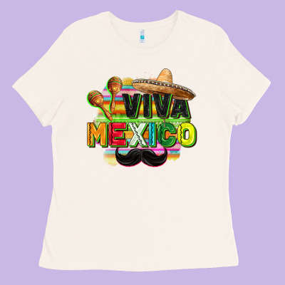 Viva Mexico Ladies Tee Designed By Fadigitalartstudio