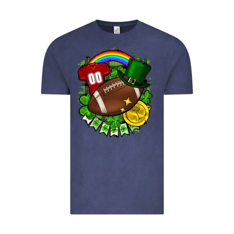 St. Patrick's Day American Football Vintage Tee by FaDigitalArtStudio | Teevron