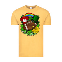 Vintage Mustard St. Patrick's Day American Football Vintage Tee - FaDigitalArtStudio