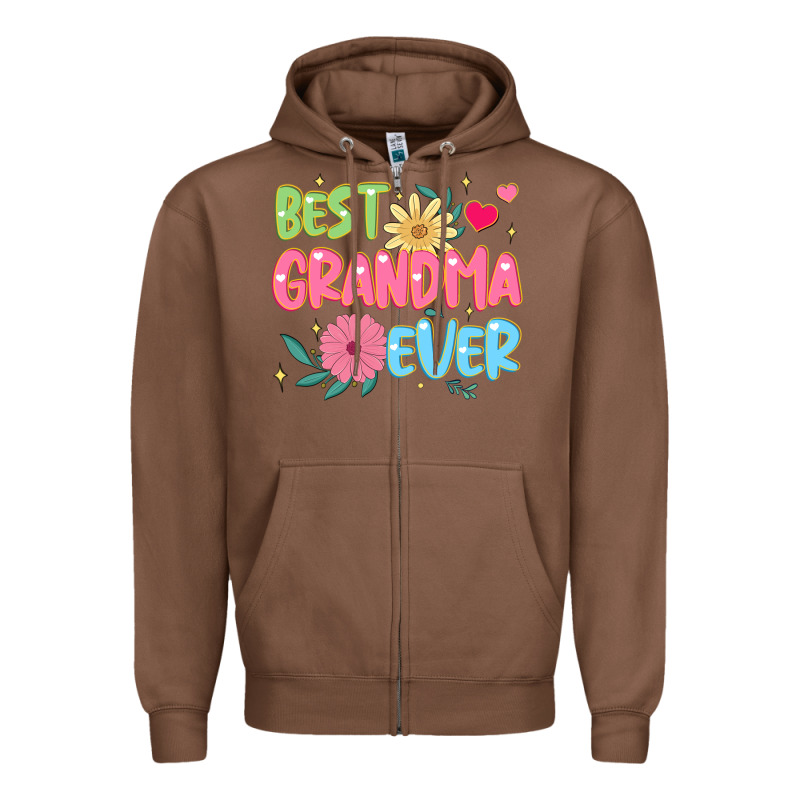 Best Grandma Ever Zipper Hoodie by JahusDesignShop | Teevron