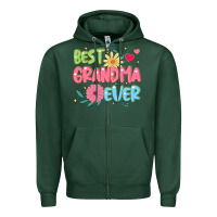 Sports Green best grandma ever Zipper Hoodie - JahusDesignShop