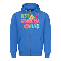 True Royal best grandma ever Zipper Hoodie - JahusDesignShop