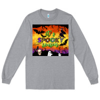 Heather Grey it's spooky season tumbler Long Sleeve Tee - BundleAndBundleShop