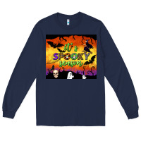 Navy it's spooky season tumbler Long Sleeve Tee - BundleAndBundleShop