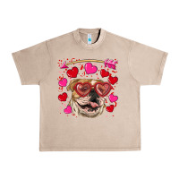 French Oak valentine's day  brown english bulldog Urban Heavy Tee - RanaPortraitStore