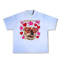 Grape Ice valentine's day  brown english bulldog Urban Heavy Tee - RanaPortraitStore