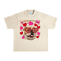Sandshell valentine's day  brown english bulldog Urban Heavy Tee - RanaPortraitStore
