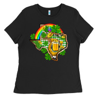 Black Texas St. Patrick's Day Ladies Tee - OliviaCreatesArt