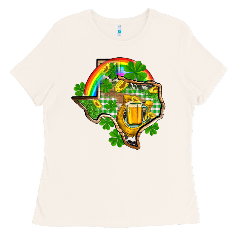 Texas St. Patrick's Day Ladies Tee by OliviaCreatesArt | Teevron