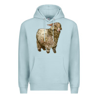 Blue Mist Angora Goat Premium Hoodie - LillyAllenDesigns