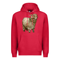 Cardinal Angora Goat Premium Hoodie - LillyAllenDesigns