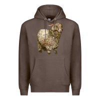 Coffee Angora Goat Premium Hoodie - LillyAllenDesigns