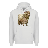 Dove Grey Angora Goat Premium Hoodie - LillyAllenDesigns