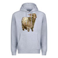 Heather Grey Angora Goat Premium Hoodie - LillyAllenDesigns