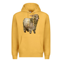 Mustard Angora Goat Premium Hoodie - LillyAllenDesigns