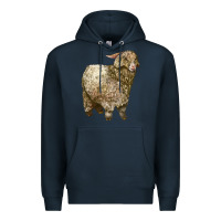 Navy Angora Goat Premium Hoodie - LillyAllenDesigns