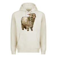 Oatmeal Heather Angora Goat Premium Hoodie - LillyAllenDesigns