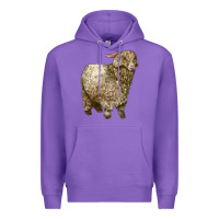 Purple Angora Goat Premium Hoodie - LillyAllenDesigns