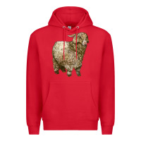 Red Angora Goat Premium Hoodie - LillyAllenDesigns