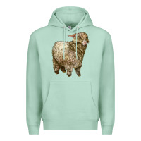 Seafoam Angora Goat Premium Hoodie - LillyAllenDesigns
