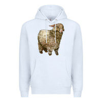 White Angora Goat Premium Hoodie - LillyAllenDesigns