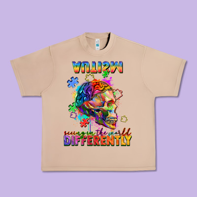 Autism Seeing In The World Differently Urban Heavy Tee Designed By Fadigitalartstudio