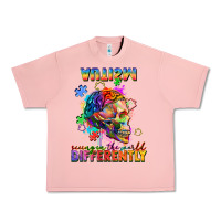 Salmon Autism seeing in the world differently Urban Heavy Tee - FaDigitalArtStudio