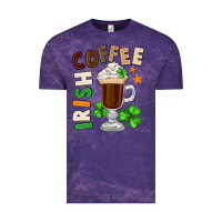 Cloud Purple Irish coffee St. Patrick's Day Vintage Tee - FaDigitalArtStudio
