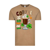 Vintage Coffee Irish coffee St. Patrick's Day Vintage Tee - FaDigitalArtStudio