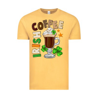Vintage Mustard Irish coffee St. Patrick's Day Vintage Tee - FaDigitalArtStudio