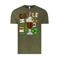 Vintage Olive Irish coffee St. Patrick's Day Vintage Tee - FaDigitalArtStudio