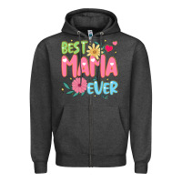 Charcoal Heather best mama ever Zipper Hoodie - JahusDesignShop