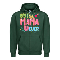 Sports Green best mama ever Zipper Hoodie - JahusDesignShop