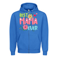 True Royal best mama ever Zipper Hoodie - JahusDesignShop
