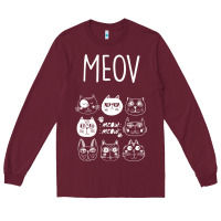Burgundy Meow Long Sleeve Tee - Bettercallsaul