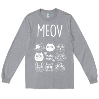 Heather Grey Meow Long Sleeve Tee - Bettercallsaul