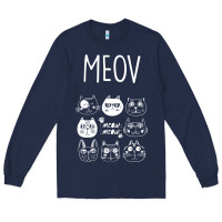 Navy Meow Long Sleeve Tee - Bettercallsaul